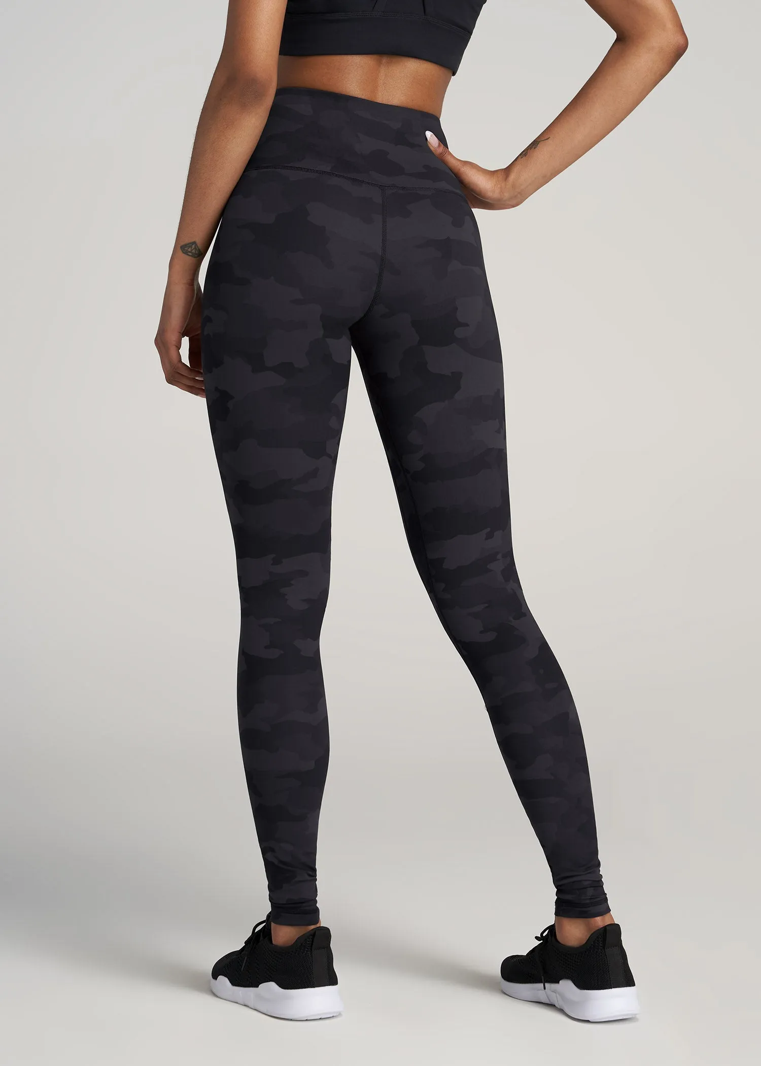 AT Balance High-Rise Leggings for Tall Women in Grey Camo