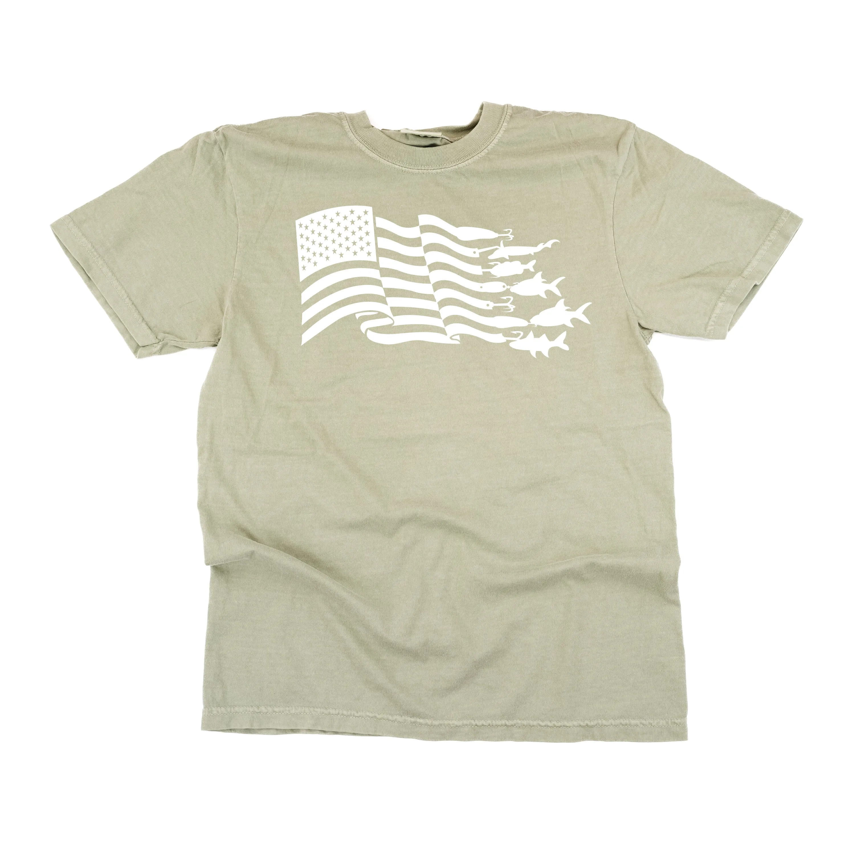 Fishing Flag - SHORT SLEEVE COMFORT COLORS TEE