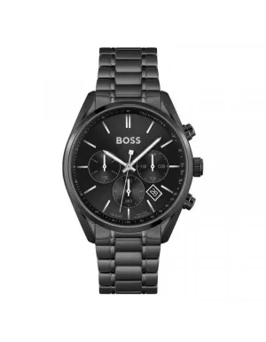 Hugo Boss Men’s Chronograph Quartz Stainless Steel Black Dial 44mm Watch 1513960