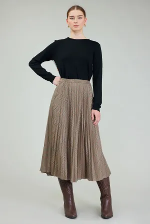 Plaid Midi Skirt