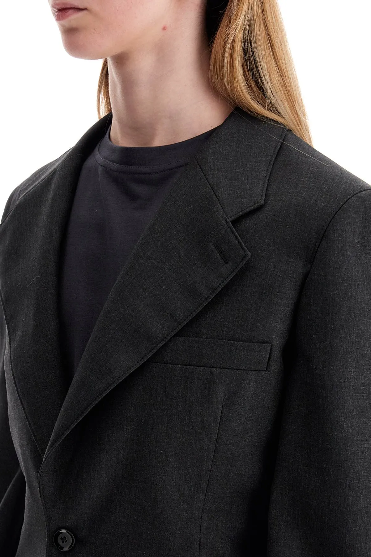 "lightweight wool barathea jacket JA1048 LF414 CAVIAR